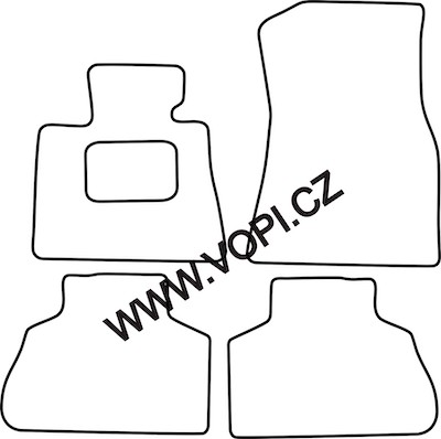 Textilní koberec do kufru BMW X5 G05 2019- Royalfit (0471)